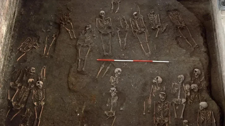esqueletos peste negra cambridge idade media