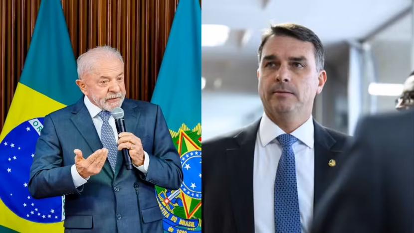 lula e flavio bolsonaro