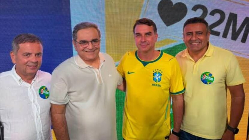 Rogério Marinho, Álvaro Dias, Flávio Bolsonaro e Babá Pereira - Foto: reprodução Foto: reprodução