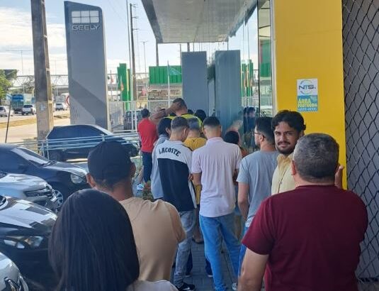 Fila de clientes