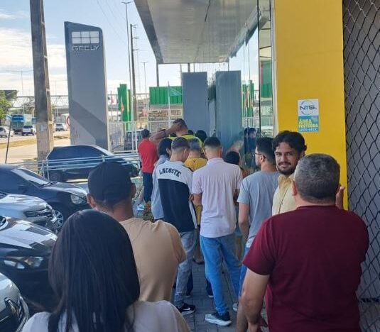 Fila de clientes