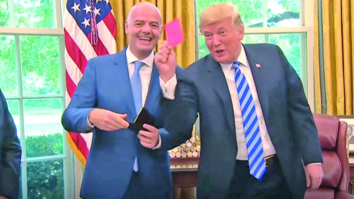 Gianni Infantino e Trump