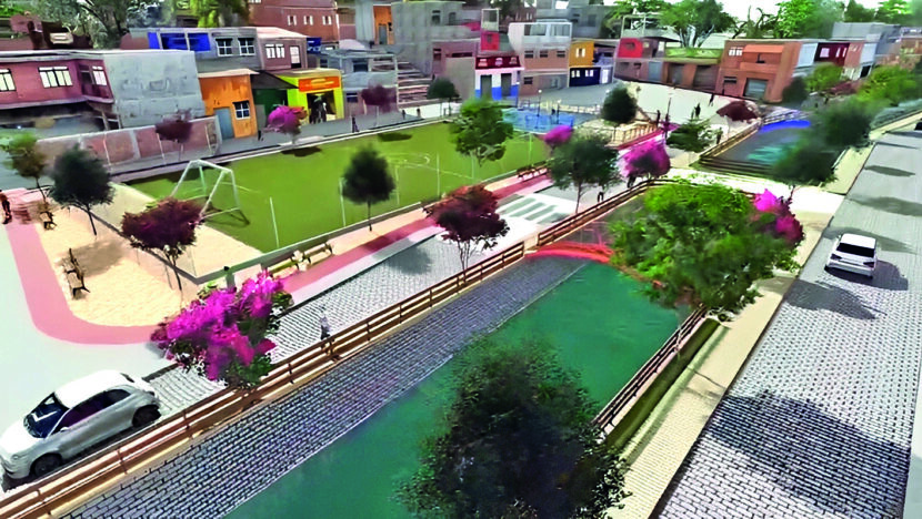 Prefeitura dá ordem de serviço para reconstrução do canal das lavadeiras | notícias do rio grande do norte Maquete virtual projeto Canal das Lavadeiras nas Quintas