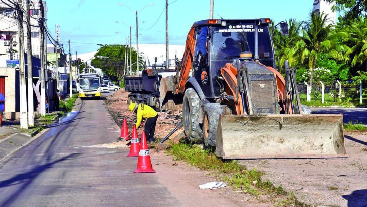 Obras na av Jerônimo Câmara 1 foto Magnus Nascimento