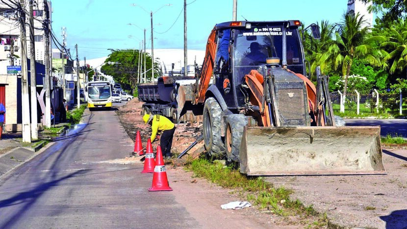 Obras na av Jerônimo Câmara 1 foto Magnus Nascimento