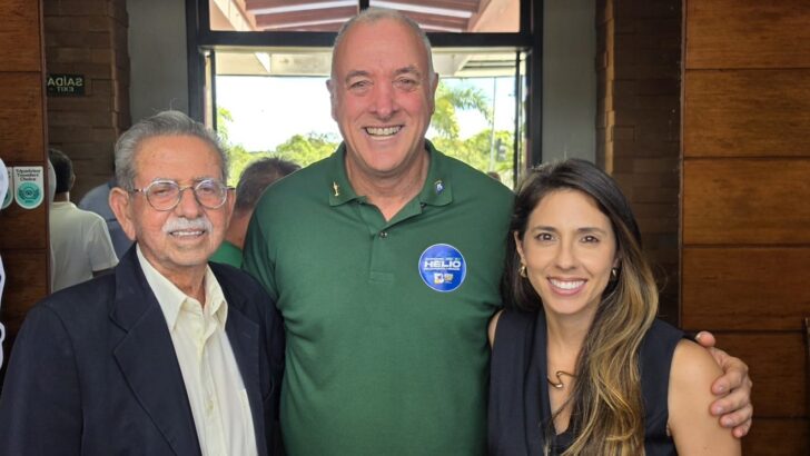 Candidato Coronel Hélio com seus suplentes: Valério Marinho e Gabriela Fagundes - Foto: PL / Divulgação