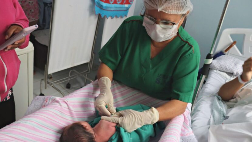 BCG é administrada em dose única e pode ser aplicada desde as primeiras horas de vida em recém-nascidos com peso superior a dois quilos. Foto: Divulgação/SMS Natal