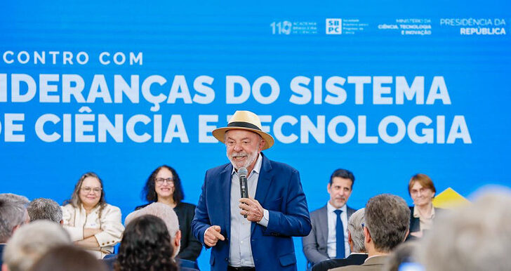 O presidente Luiz Inácio Lula da Silva durante agenda em Jacareí (SP), onde falou sobre investimentos na área de Defesa e preparação das Forças Armadas
