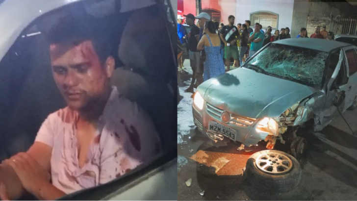Imagem mostra o local onde ocorreu o atropelamento que matou o adolescente Lucas Moisés Silva Freitas, de 16 anos, no centro de São José de Mipibu