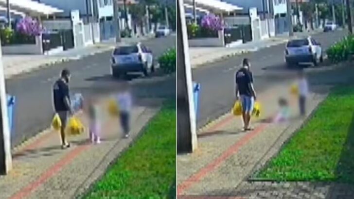 Prisão preventiva foi cumprida nesta quinta-feira 9, após a repercussão das imagens da agressão contra a menina, registradas por câmeras de segurança. Foto: Reprodução