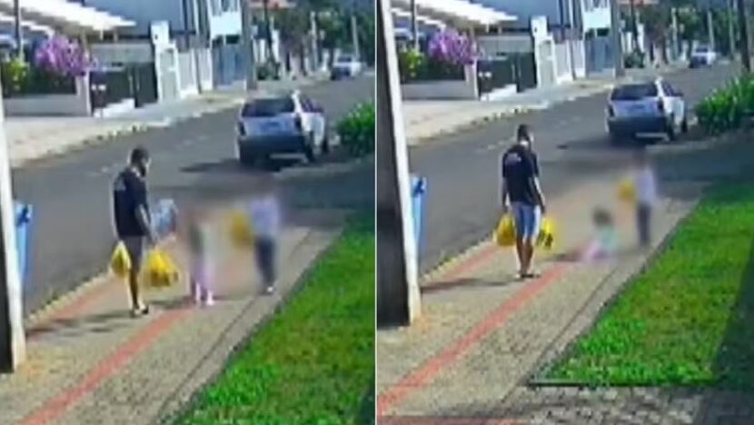 Prisão preventiva foi cumprida nesta quinta-feira 9, após a repercussão das imagens da agressão contra a menina, registradas por câmeras de segurança. Foto: Reprodução