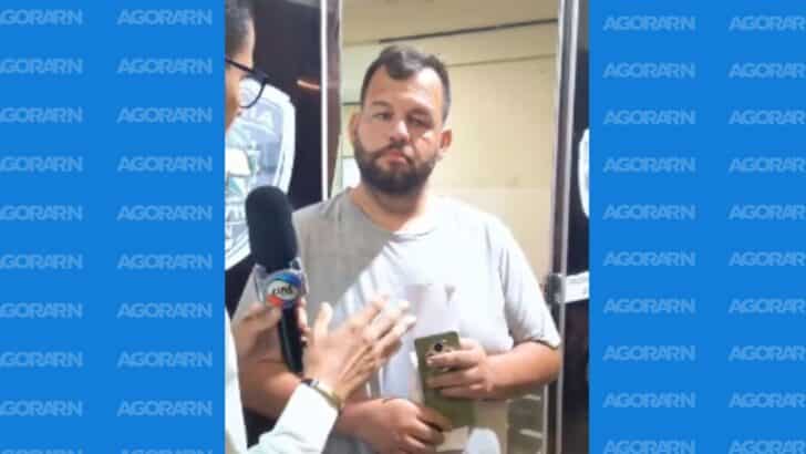 Secretário municipal de Turismo de Extremoz, Luiz Thiago Tinet, foi preso durante blitz da Lei Seca. Foto: Reprodução