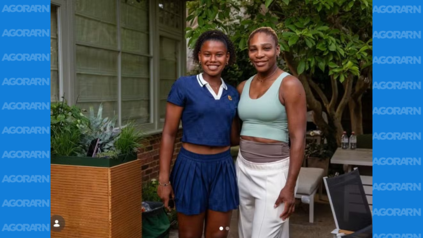 Potiguar victória barros posa com serena williams após vice em wimbledon | notícias do rio grande do norte vick serena