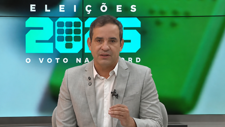 Ex-secretário da Fazenda Cadu Xavier, candidato do PT ao Governo do RN, em sabatina promovida pela TV Tropical - Foto: Reprodução TV Tropical