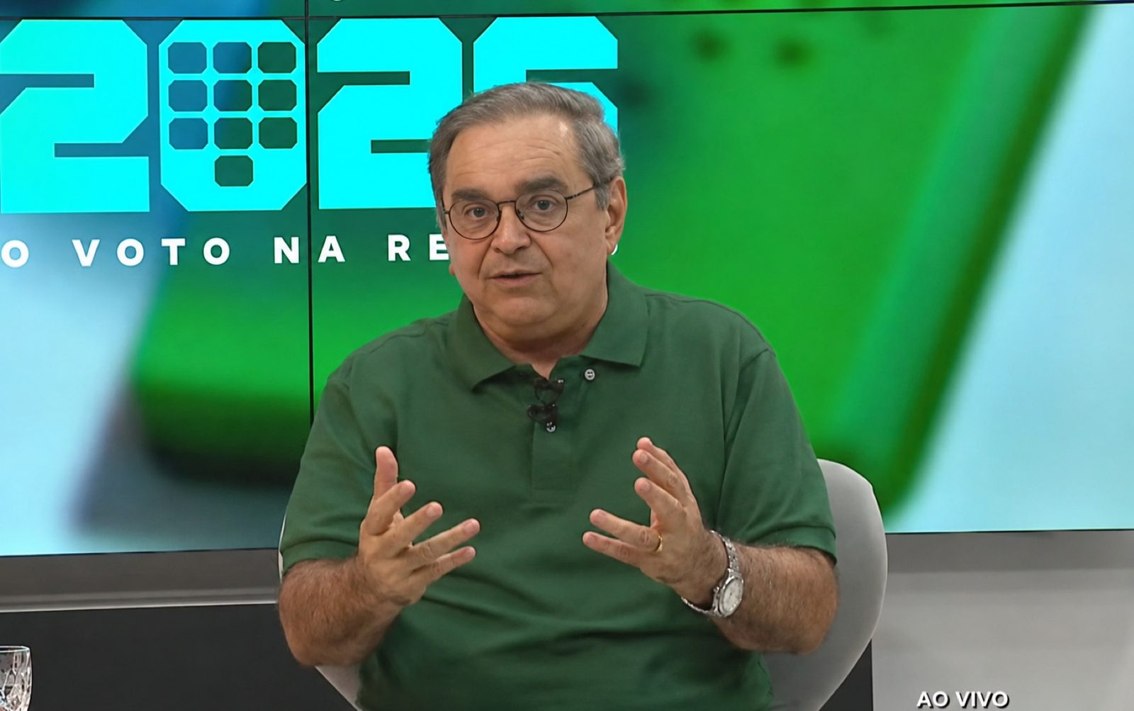 Álvaro Dias durante agenda política das eleições de 2026