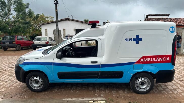 Ambulância do SUS destinada ao atendimento de Lagoa dos Cavalos e comunidades rurais de Macaíba