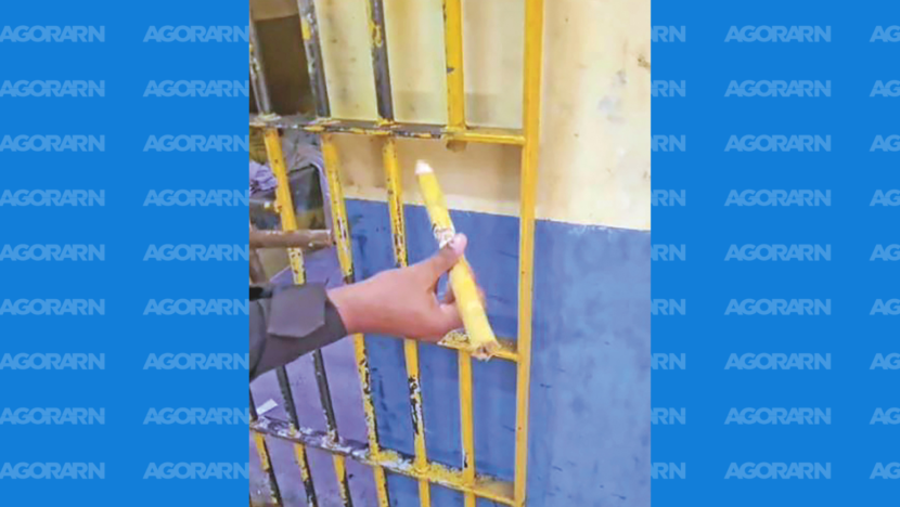 Policiais penais encontraram uma grade serrada durante fiscalização realizada nesta quarta-feira 12, na Cadeia Pública Dinorá Simas, em Ceará-Mirim - Foto: reprodução