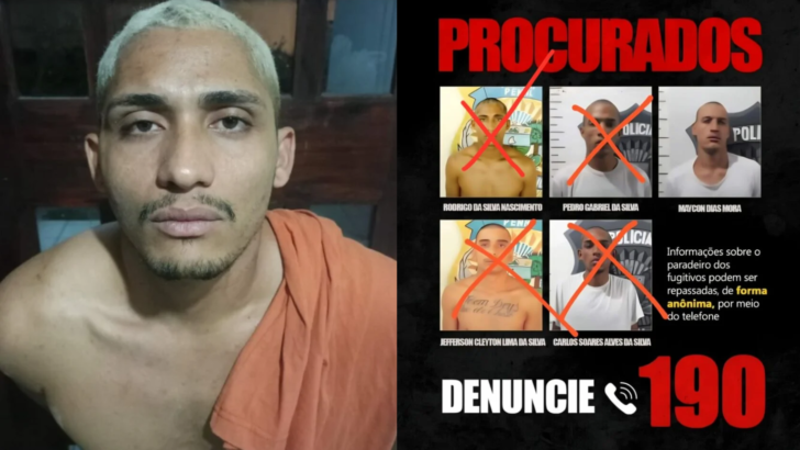 Rodrigo da Silva Nascimento foi localizado em Sousa, na Paraíba, após mais de três meses foragido. - Foto: reprodução
