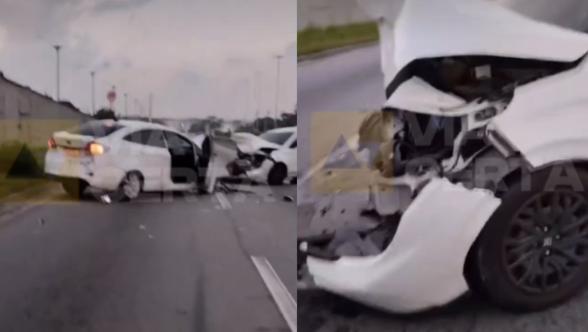 Colisão frontal na BR-101 deixa ferido e motorista é conduzido à delegacia