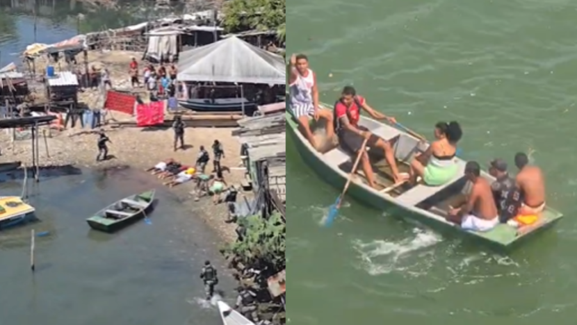 Mulher é resgatada antes de suposto "tribunal do crime" no Rio Potengi - Foto: PMRN