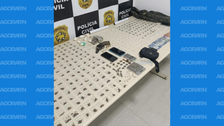 Drogas e outros materiais apreendidos pela Polícia Civil - Foto: Reprodução/Polícia Civil