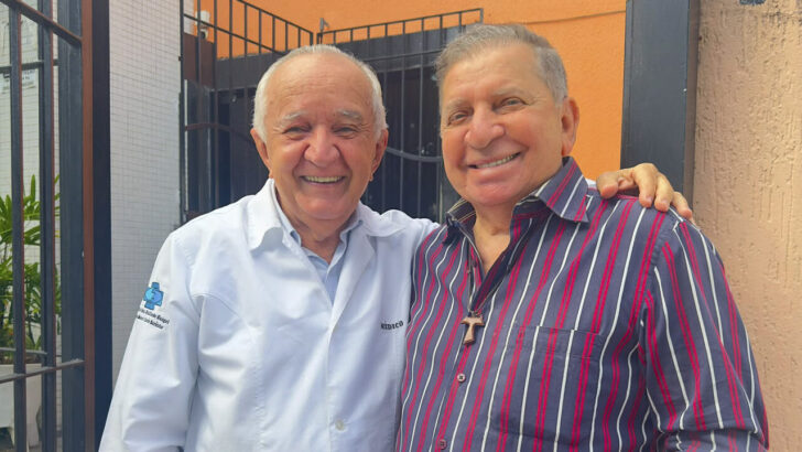 Neurologista Dr. Baltazar Marinho e Luiz Almir - Foto: reprodução