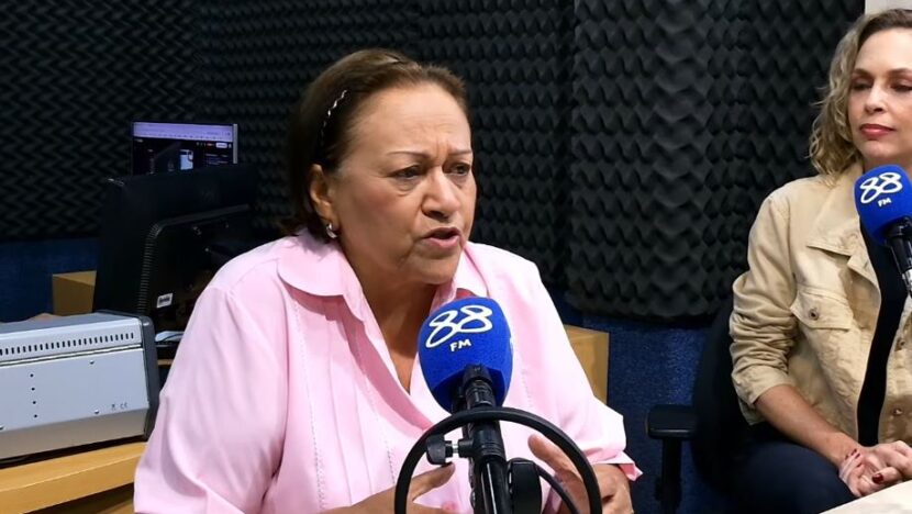 Fátima Bezerra durante entrevista ao programa Tamo Junto