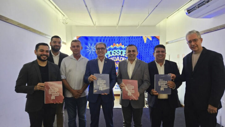 Empresários e representantes da Fecomércio RN apresentam pesquisa do Mossoró Cidade Junina 2026
