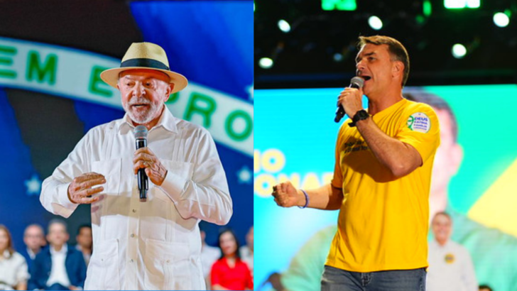 Lula e Flávio Bolsonaro participam de eventos de campanha eleitoral