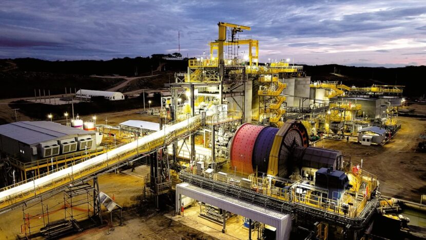 Unidade industrial ligada à mineração no Rio Grande do Norte