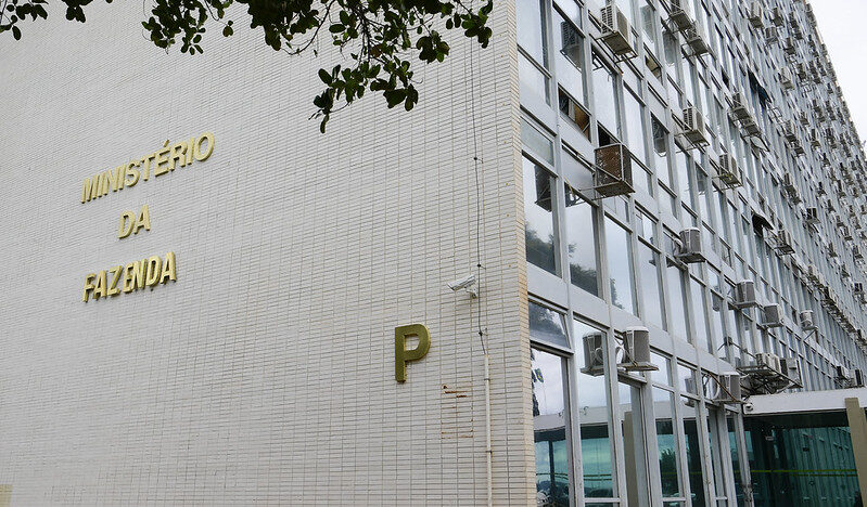 Fachada do Ministério da Fazenda, em Brasília