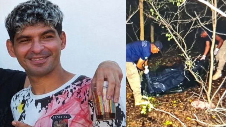 Imagem relacionada à identificação do professor Daniel Silva de Oliveira pela Polícia Científica