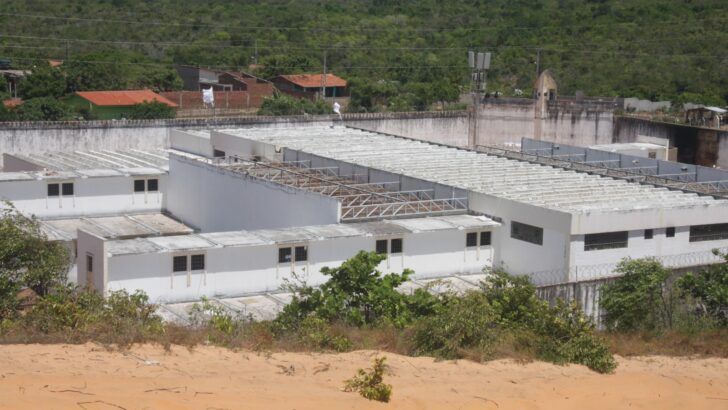 Vista exteRio Grande do Nortea da Penitenciária Estadual de Alcaçuz, localizada no município de Nísia Floresta