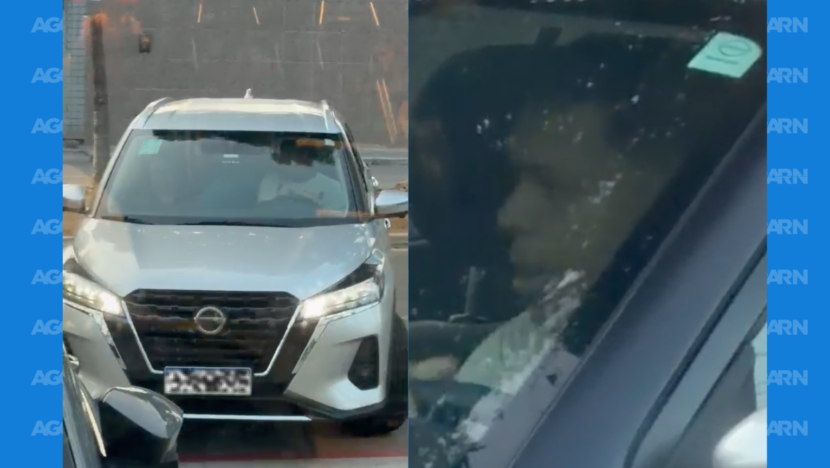 Carro usado por criminosos durante sequestro de mulher no bairro Tirol, em Natal