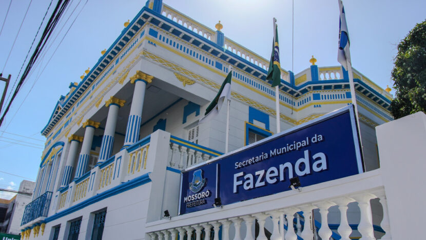 Fachada do prédio da Secretaria Municipal da Fazenda de Mossoró