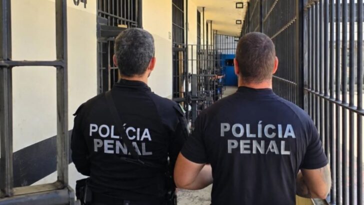 Policiais penais em unidade prisional do Rio Grande do Norte