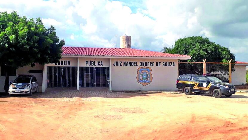 Fachada da Cadeia Pública Juiz Manoel Onofre de Souza, em Mossoró