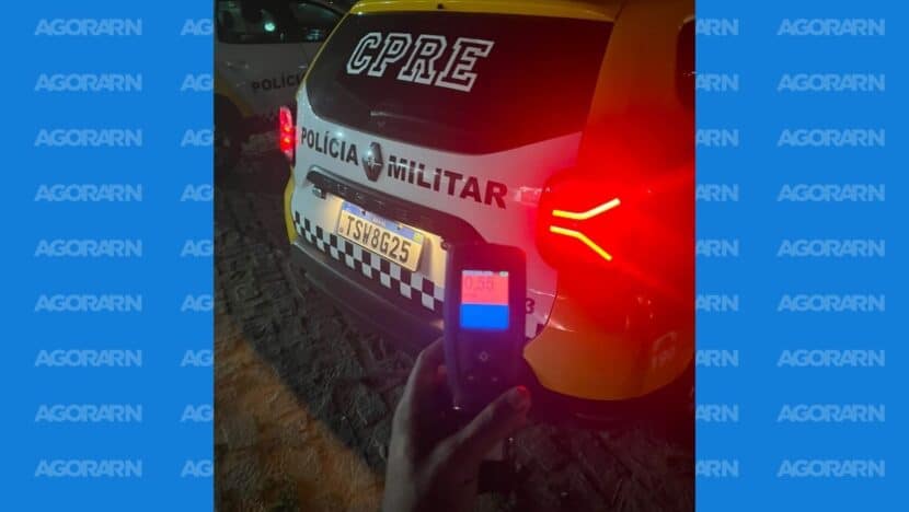 Motorista embriagado e sem CNH é preso durante blitz em Extremoz