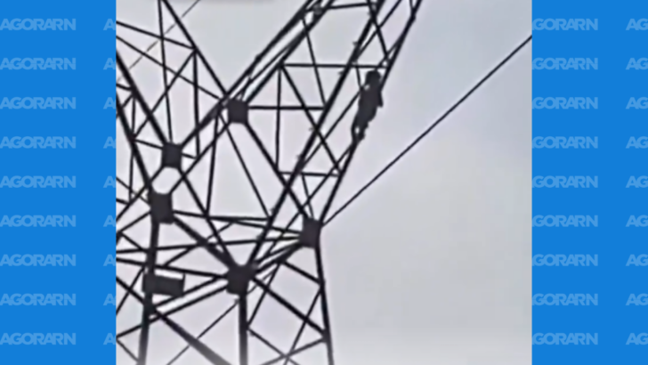 Criança de 5 anos foi encontrada no alto de uma torre de transmissão na tarde de sábado 12, em Ariquemes, Rondônia. - Foto: reprodução