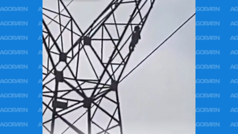 Criança de 5 anos foi encontrada no alto de uma torre de transmissão na tarde de sábado 12, em Ariquemes, Rondônia. - Foto: reprodução
