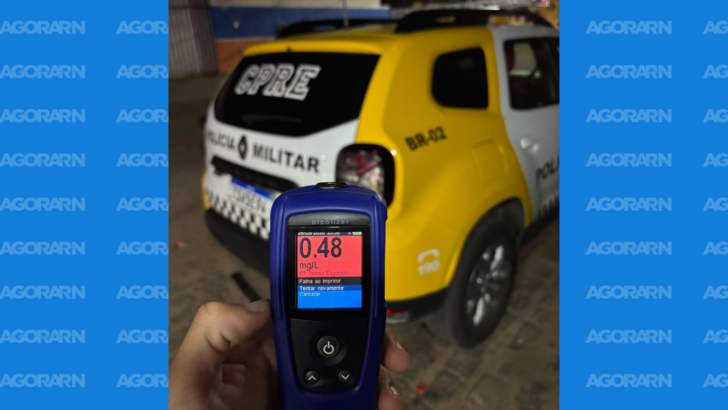 Operação Zero Álcool do CPRE registrou duas prisões por embriaguez ao volante na noite deste sábado 26, em Extremoz. - Foto: reprodução