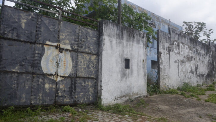Muro do antigo Centro de Detenção Provisória (CDP) do Potengi, terreno cogitado para nova unidade prisional