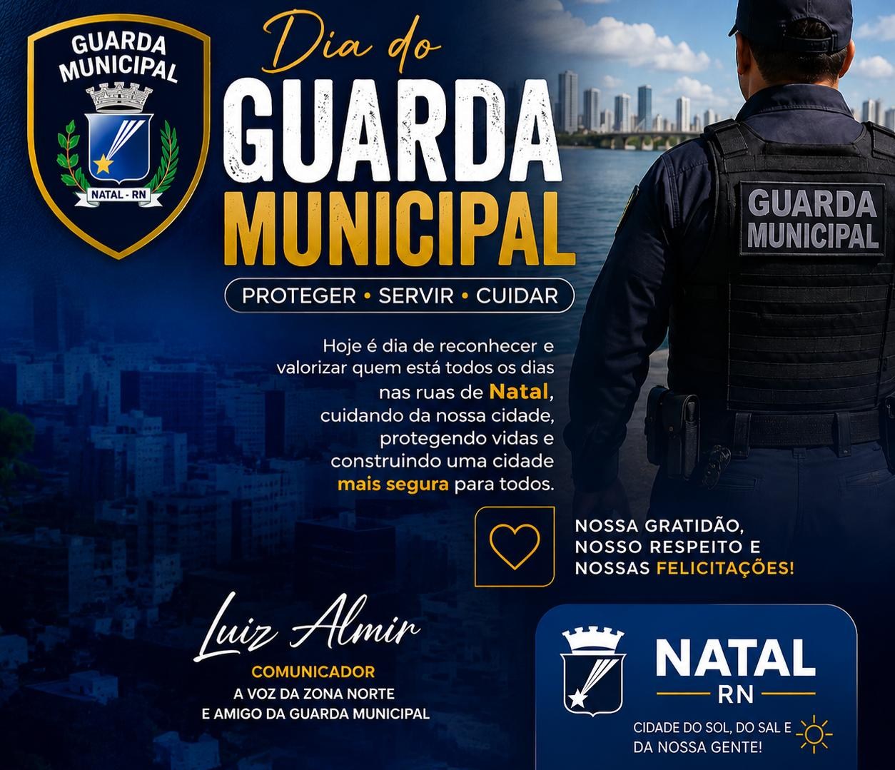 Arte em homenagem ao Dia da Guarda Municipal