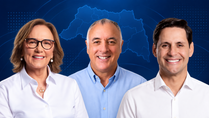 Montagem com Zenaide Maia, Coronel Hélio e Rafael Motta na pesquisa Exatus sobre o segundo voto para o Senado