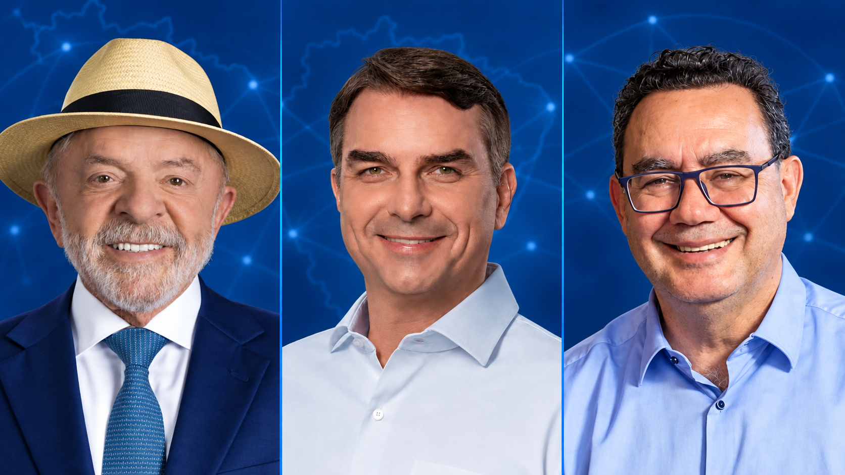 Para presidente, Lula tem 50,5%; Flávio Bolsonaro, 33%; e Augusto Cury, 7,5% no RN