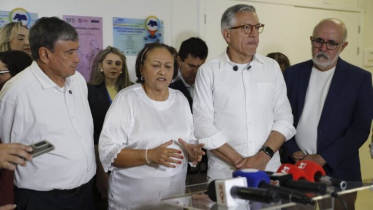 Governadora Fátima Bezerra e ministros durante lançamento do Projeto Bem-te-vi