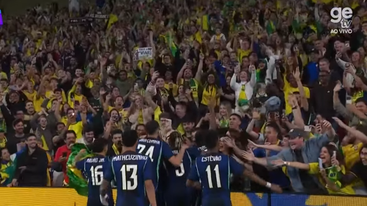 Brasil venceu a Austrália por 4 a 2 nesta terça-feira 29, em Brisbane, no segundo amistoso entre as seleções na Data Fifa - Foto: Reprodução/ GeTv