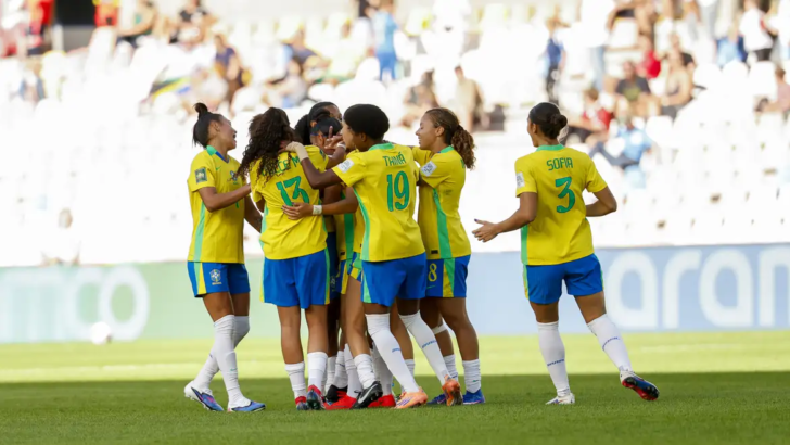 Foto: Luciana Vermell / CBF - Seleção feminina em jogo na Copa do Mundo sub-20