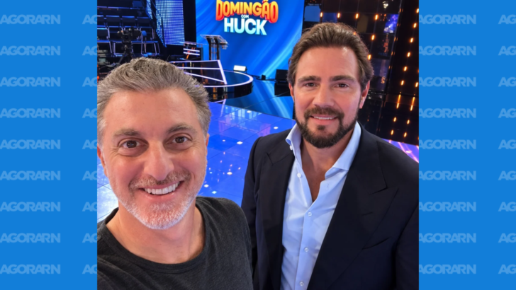Luciano Huck e Daniel Vorcaro em imagem divulgada na reportagem