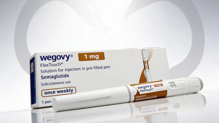 Caixa e caneta aplicadora do medicamento Wegovy, à base de semaglutida